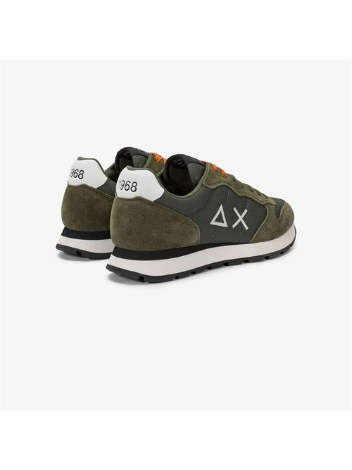 Sneaker Tom in nylon e suede militare scuro SUN 68 | Z45101/74